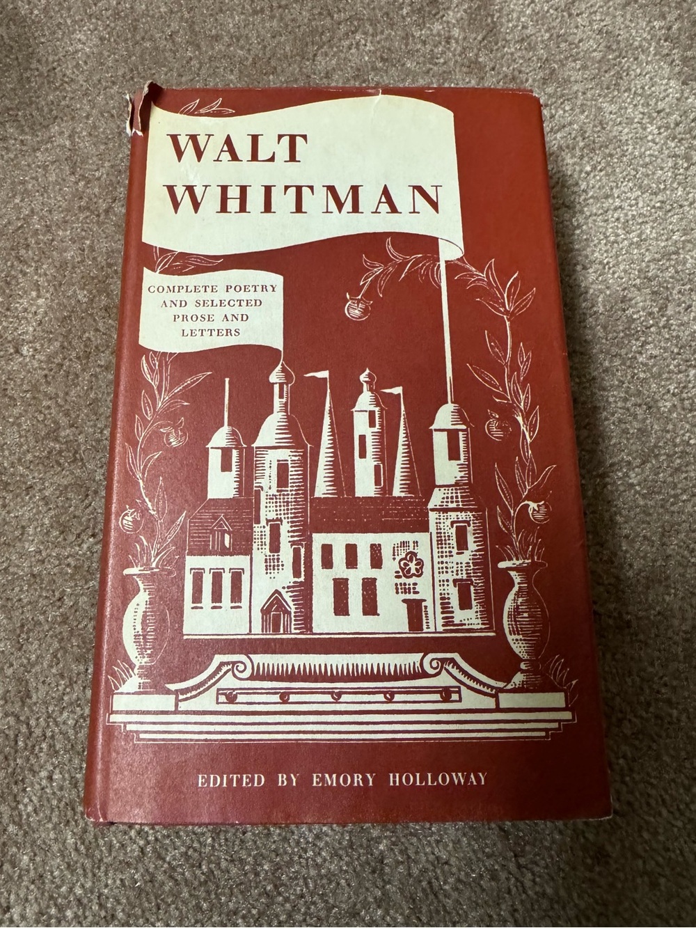 Vintage 1964 Walt Whitman Complete Poetry Prose Letters Nonesuch Press